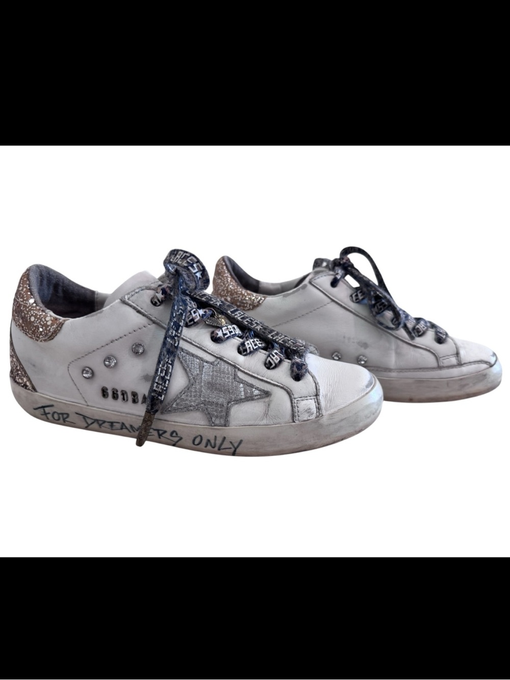 Golden Goose Super-Star White Leather Sneakers EU 36 US 6 - Picture 6 of 12